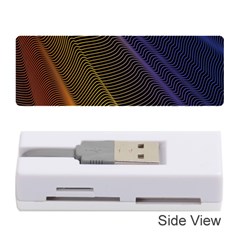 Rainbow Waves Mesh Colorful 3d Memory Card Reader (stick) by HermanTelo