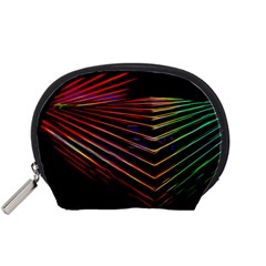 Abstract Neon Background Light Accessory Pouch (small)