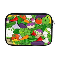 Vegetables Bell Pepper Broccoli Apple Macbook Pro 17  Zipper Case by HermanTelo