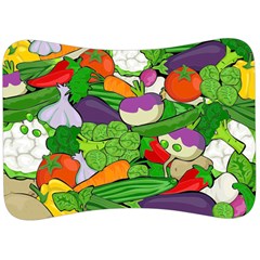 Vegetables Bell Pepper Broccoli Velour Seat Head Rest Cushion