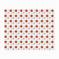 Background Flowers Multicolor Small Glasses Cloth (2 Sides) by HermanTelo