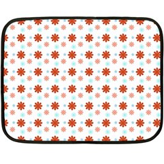 Background Flowers Multicolor Double Sided Fleece Blanket (mini)  by HermanTelo