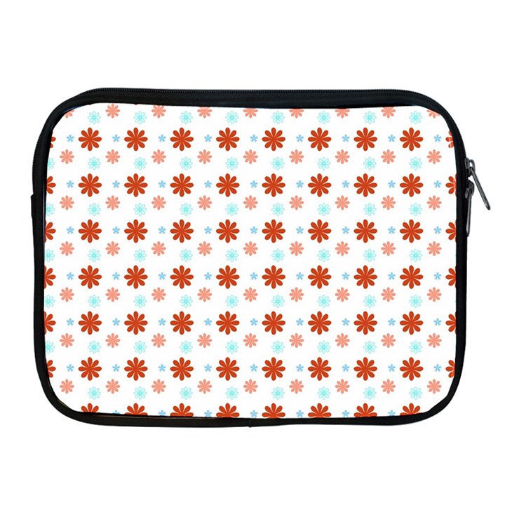 Background Flowers Multicolor Apple iPad 2/3/4 Zipper Cases