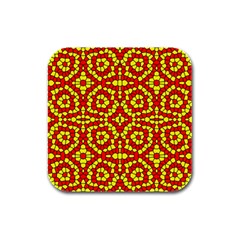 Rby 104 Rubber Square Coaster (4 Pack)  by ArtworkByPatrick