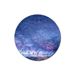 Gouttes D eau Galaxy Rubber Round Coaster (4 Pack)  by kcreatif