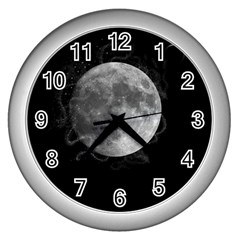 Lune Étoilé Wall Clock (silver)