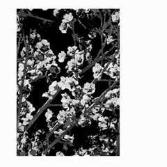 Fleurs De Cerisier Noir & Blanc Large Garden Flag (two Sides) by kcreatif