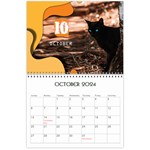 Black Cat 2024 Cal Wall Calendar 11 x 8.5 (12-Months) Oct 2024