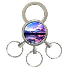 Photo Coucher Du Soleil Effet Galaxy 3-ring Key Chain by kcreatif