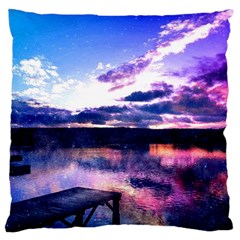 Photo Coucher Du Soleil Effet Galaxy Standard Flano Cushion Case (two Sides) by kcreatif