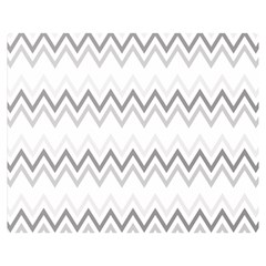 Chevrons Gris/blanc Double Sided Flano Blanket (medium)  by kcreatif