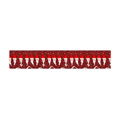 Bearded Santa Pattern Flano Scarf (mini) by bloomingvinedesign
