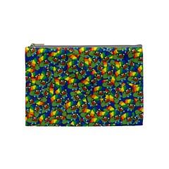 Clown World Pepe The Frog Honkhonk Meme Kekistan Funny Pattern Blue  Cosmetic Bag (medium) by snek