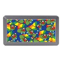 Clown World Pepe The Frog Honkhonk Meme Kekistan Funny Pattern Blue  Memory Card Reader (mini) by snek