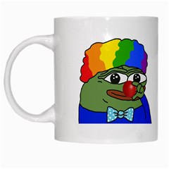 Clown World Pepe The Frog Honkhonk Meme Kekistan Funny White Mugs by snek