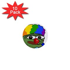 Clown World Pepe The Frog Honkhonk Meme Kekistan Funny 1  Mini Buttons (10 Pack)  by snek