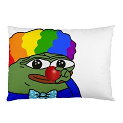 Clown World Pepe The Frog Honkhonk Meme Kekistan Funny Pillow Case (two Sides) by snek