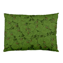 Groyper Pepe The Frog Original Meme Funny Kekistan Green Pattern Pillow Case by snek