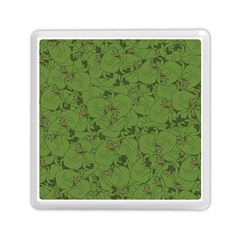 Groyper Pepe The Frog Original Meme Funny Kekistan Green Pattern Memory Card Reader (square) by snek