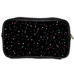 Abstract Colorful Glitters Background Vector Toiletries Bag (two Sides)