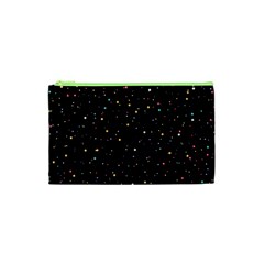 Abstract Colorful Glitters Background Vector Cosmetic Bag (xs)