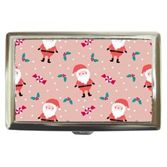 Cute Christmas Santa Seamless Pattern Cigarette Money Case by Vaneshart