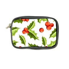 Christmas Holly Berry Seamless Pattern Coin Purse