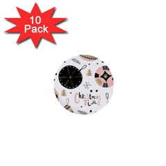 Christmas Time 1  Mini Buttons (10 pack) 