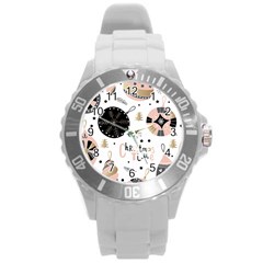 Christmas Time Round Plastic Sport Watch (L)