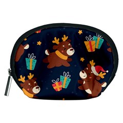 Colorful Funny Christmas Pattern Accessory Pouch (Medium)