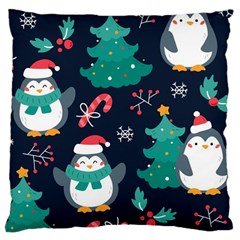 Colorful Funny Christmas Pattern Large Cushion Case (one Side) by Vaneshart