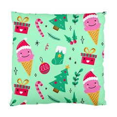 Funny Christmas Pattern Background Standard Cushion Case (one Side) by Vaneshart