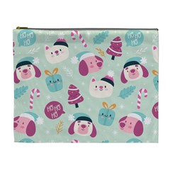 Pattern Funny Christmas Ho Ho Ho Cosmetic Bag (xl)