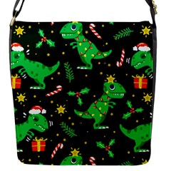 Christmas Funny Pattern Dinosaurs Flap Closure Messenger Bag (s)