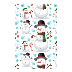 Christmas Snowman Seamless Pattern Shower Curtain 48  X 72  (small)  by Vaneshart