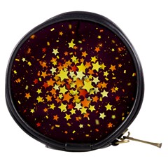 Colorful Confetti Stars Paper Particles Scattering Randomly Dark Background With Explosion Golden St Mini Makeup Bag by Vaneshart