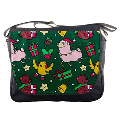 Funny Decoration Christmas Pattern Background Messenger Bag