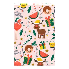 Colorful Funny Christmas Pattern Merry Xmas Shower Curtain 48  X 72  (small) 