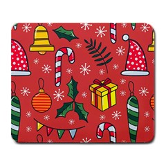 Colorful Funny Christmas Pattern Large Mousepads