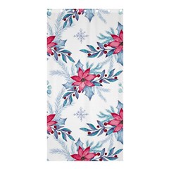 Watercolor Christmas Floral Seamless Pattern Shower Curtain 36  X 72  (stall)  by Vaneshart