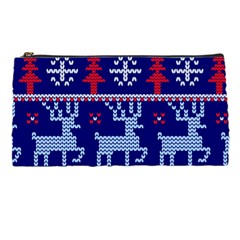 Knitted Christmas Pattern Pencil Cases