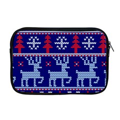 Knitted Christmas Pattern Apple Macbook Pro 17  Zipper Case