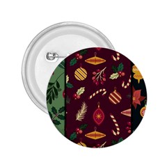 Christmas Pattern Collection Flat Design 2 25  Buttons by Vaneshart