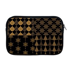 Golden Christmas Pattern Collection Apple Macbook Pro 17  Zipper Case