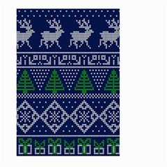 Beautiful Knitted Christmas Pattern Large Garden Flag (two Sides)