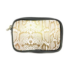 White And Gold Snakeskin Coin Purse