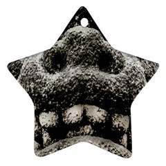 Monster Sculpture Extreme Close Up Illustration 2 Ornament (star) by dflcprintsclothing