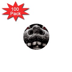 Monster Sculpture Extreme Close Up Illustration 2 1  Mini Buttons (100 Pack)  by dflcprintsclothing