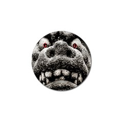Monster Sculpture Extreme Close Up Illustration 2 Golf Ball Marker (4 pack)