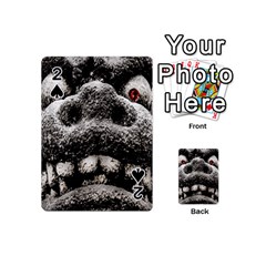 Monster Sculpture Extreme Close Up Illustration 2 Playing Cards 54 Designs (mini) by dflcprintsclothing